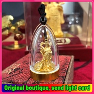 HTT-Original design handmade gold statue Guan Gong Buddha statue pendant male and female money lucky