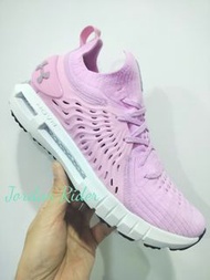 UA W HOVR Phantom RN UA 女生 慢跑鞋 粉紅色 編織 襪套 白底 女鞋