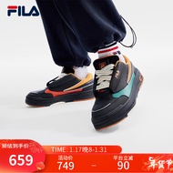 FILA【张艺兴同款】 MIX舞动鞋男子板鞋季新款时尚潮鞋男鞋 黑/高山绿-BA 42