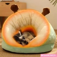 RAINBOWEZV Dog Kennel Bed, Warm Washable Dog House,  Slippers Shaped Breathable Foldable Cat Sleep B
