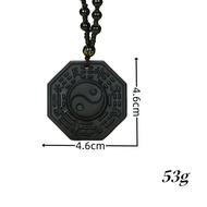 Obsidian Gossip Pendant Tai Chi Gossip Yin Yang Gossip Five Elements Gossip Map Taoist Men Women Fen