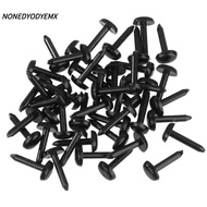 NONEDYODYEMX 100pcs/bag Stuffed Doll Eyes 4X5MM/5X7MM Black DIY Plastic Animals Noses Accessories