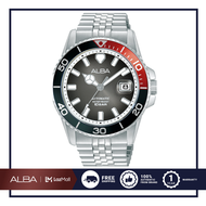 ALBA Sportive Automatic อัลบา นาฬิกาข้อมือ รุ่น AU4049X ขนาด 42.5 mm. สีดำ