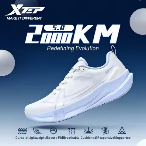 Xtep 2000km 5.0 Women's Jogging Shoes Cushion Color Durable Resistant Elasticity Sole Sneakers 87411