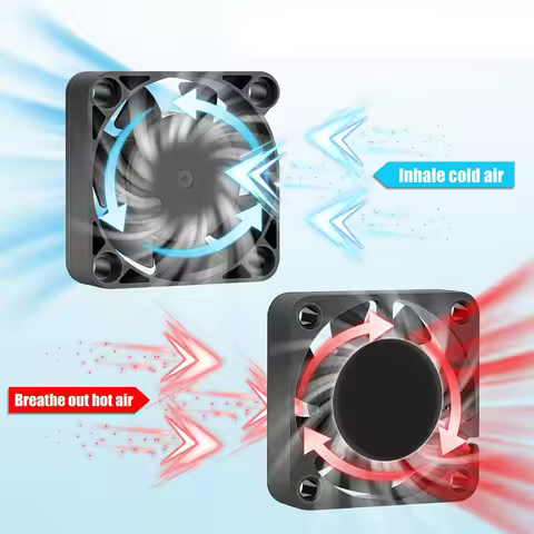60x60x10 mm DC 5V 12V 24V 6010 Brushless Cooling Fan, Replacement Ball Bearing 60mm Fan for Cooling 
