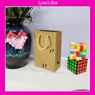 Combo of 5 paper gift bags, paper gift bags, size 17x11x6 cm, small paper bags