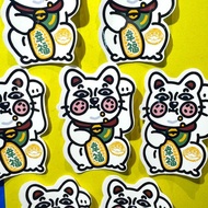 行李/電腦貼紙 - 招財貓(白)