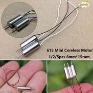 JUSTO 1/2/5pcs Coreless Motor, 615 Mini 615 Tiny Hollow Cup Engine Motor, High Speed DC 4.2V 0.12 A 