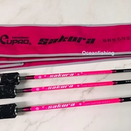 EUPRO SAKURA SOLID CARBON SPINNING ROD