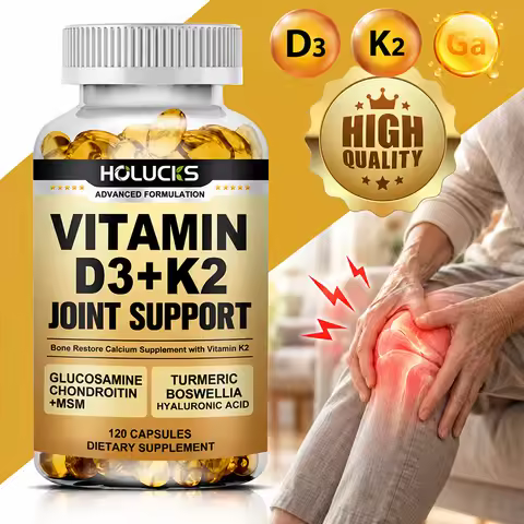 Advanced Vitamin D3 K2 Joint Support Supplement, for Heart & Bone Health, Cardiovascular & Immune Su