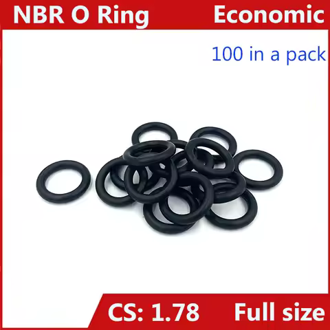 CS 1.78mm,Nitrile Rubber Sealing O Ring, NBR O-Ring,Oil Seal Water Seal Gasket Washer,100Pcs in a Pa