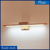 NEW 60cm LED Log Mirror Headlight Wood Bathroom Mirror Wall Lamp For Cabinet Dressing Table Vanity Light Fixture Home