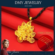 DMY Jewelry Rantai Leher Emas 916/Gold Plated Indian Jewellery/Peacock Pendant for Women