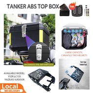 ShipFast🔥TANKER ABS TOP BOX🔥 45L Top Box Motorcycle Aluminium Top Box 45L Universal ALUMINIUM PREMIU