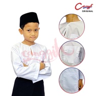 Canggih Baju Melayu Johor Sekolah Agama Lelaki - White - CG-BJ 401