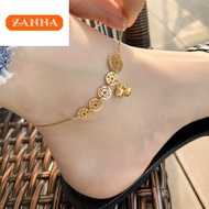 916 original gold Gold copper money anklet for women gift