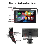 Wireless CarPlay Android Auto Car Portable Radio Bluetooth MP5 Multimedia Host +Button