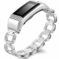 for Garmin Vivosmart HR+ Bands, Accessory Metal Band with Case Watch Replacement Strap Wrist Band...
