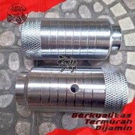 JALU PEGS STEP SEPEDA BMX BESI WARNA CHROME UKURAN DRAT 13mm MUR 19 SPAREPART SEPEDA TERMURAH