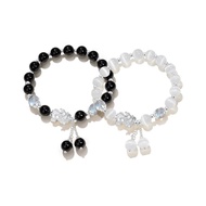 [Disyorkan] Gelang Pasangan Pixiu S999 Perak Tulen Gelang Lelaki dan Wanita Niche Perasaan mewah Had