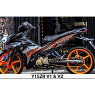 COVERSET YAMAHA Y15ZR V1-V2 EXCITER CHROME