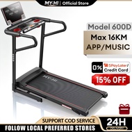 MY-HI 600D Inclination Treadmill Multi-Function Machine Foldable APP Music (16km/5HP)