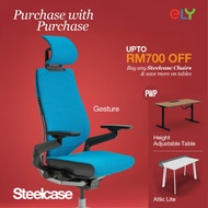 ELY Steelcase Gesture High Back Fabric / Office chair / Ergonomic Chair / Ergonomic Office Chair