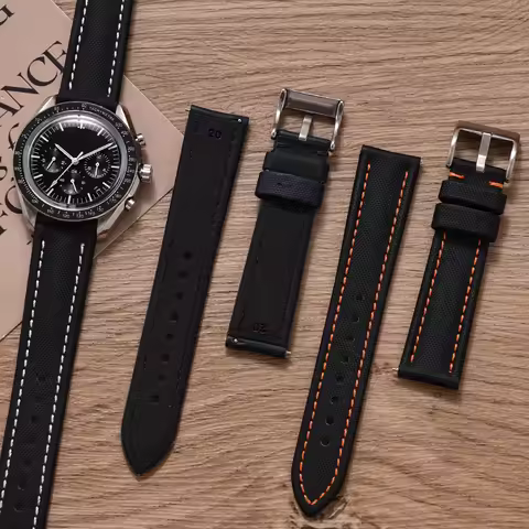 Omega Strap Sailcloth Watch Premium Sailcloth Strap 18mm 20mm 22mm Waterproof Sailcloth Leather Watc