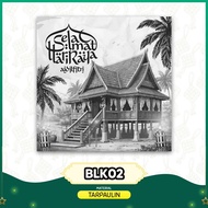 BACKDROP HARI RAYA AIDILFITRI - Tema Lukisan Rumah Kampung / Open House Fotoshot / Photobooth Banner