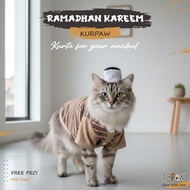 KEMEJA Cat Clothes Muslim Kurtakoko, Eid Shirt, Cute Guy, Ramadan Costume, Kurpaw