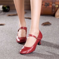 t Square Dance Shoes Women's Dance Shoes Latin Outdoor Dance Shoes Cowhide Dance Shoes Social Dance