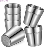Fast ship❤️4pcs 175ml Vacuum Insulated Double-Walled Stainless Steel Cups for Picnic Hiking