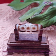 Hojb Tibatan Pure 5-Eyed Lightning Dzi 12x35mm Tibatan Pure Dzi Beads "Lightning Five Eye Dzi Beads"