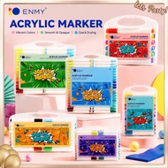 ENMY 12-80 NCS Certified Acrylic Markers Washable Water-Based Art Pens for Kids Stationery School