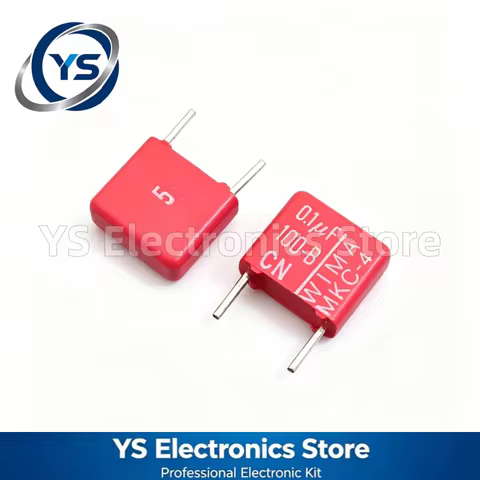 WIMA RED MKC4 100V0.1UF Film Capacitor 100V104 100NF 5mm Hi-Fi Audio Capacitors NEW and Original