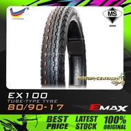 TAYAR E-MAX (EMAX) TUBE-TYPE TYRE EX100 80/90-17 (BUNGA TT100)
