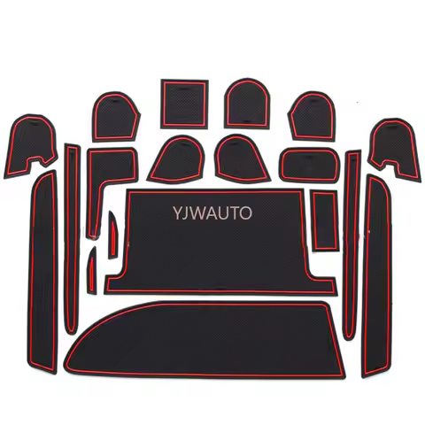 Door Slot Mat for Toyota VOXY 80 Series Gate Groove Cushion Car Door Rubber Cup Holder Mats Anti-sli