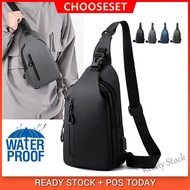 【Ready Stock】 ▤∋♗ C23 CS New Men Chest Bag Waterproof Crossbody Bag for Men