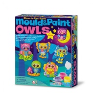 4M MOULD & PAINT GLOW OWLS