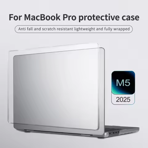 Laptop Case for MacBook Pro 14/16 M5 2025 Transparent Case Cover for MacBook Air 13.6/15 A3240 Shell