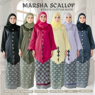 Kebaya Moden Scallop Songket Tenun Asli Baju Kurung Kebaya | Baju Raya 2025 | Kebaya Scallop Marshaj
