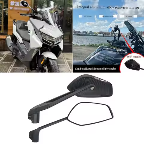 For BMW F900R F900XR F900 R/XR Motorcycle Accessories Rearview Mirrors Black CNC Aluminum Alloy Side