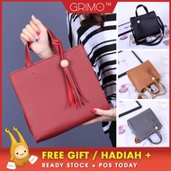 READY STOCK💝GRIMO Handy Tassel Bag Tote Bag Beg Tangan +🎁