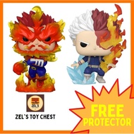 Funko Pop MHA: Shoto Todoroki and Endeavor Bundle with Free Protector [Zel's Toy Chest]