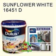 SUNFLOWER WHITE 16451 D ( 18L ) DULUX INSPIRE DURABLE EXTERIOR PAINT