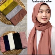 NEWEST PASHMINA CRINGKLE AIRFLOW HIJAB CRINGKLE AIRFLOW