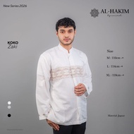Salman biil Zaki men's mulim top LONG SLEEVE White premium material Alhakim