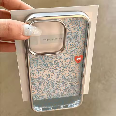 Love Monster Suitable for Apple 15Promax Phone Case 14 New 13 Cartoon Niche 11 16 Soft Cover