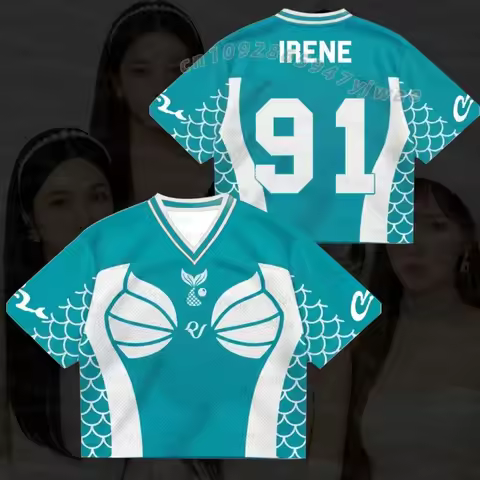 2026 Summer Red Velvet Come Back Mixed Mesh Jersey Fan T-shirts BreathShort Sleeved T-Shirt Women IR