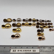 CJ 6*6 (BB) @1000 SET, Mushroom Tick Zinc Plate Size 6x6 Reversible Coating Barrel, Per 1000 sets